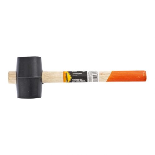 SPARTA 340g gumikalapács fekete fa nyél