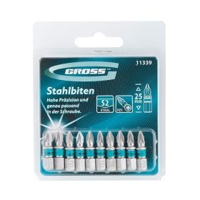 GROSS PZ1x25mm 10db professional bitkészlet