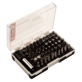 MTX 61 részes bitészlet mágneses tartóval CrV boxban