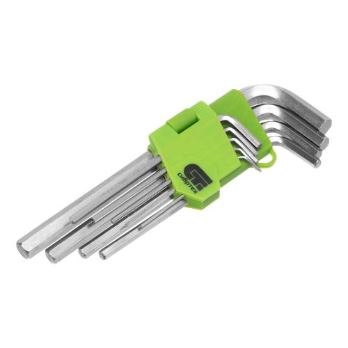 SPARTA 9db hosszított 1,5-10mm CrV imbuszkulcs szett 45X edzett acél 