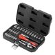 MTX 1/4 4-13mm 29 részes racsnis kulcskészlet 72 fogas mechanizmus, koffer, CrV
