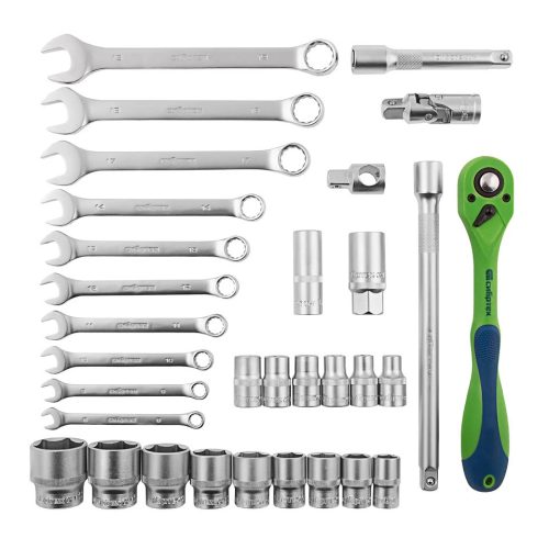 MTX 32 részes 1/2” racsnis szerszámkészlet, CrV, műanyag kofferben