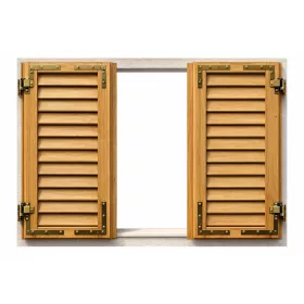   IMPORT 150X150mm zsalugáter kivetőpánt garnitúra sarokvassal 55mm-es pánt sárga (normál)