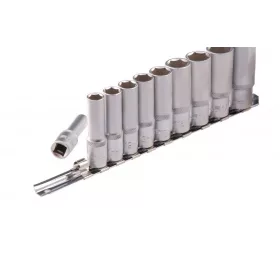   STELS 3/8 8-19mm hosszított 10részes professional dugókulcs fej készlet