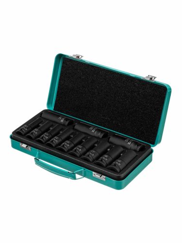 STELS 10-22mm 1/2 12 db hosszított gépi dugókulcs készlet fém kofferben professional