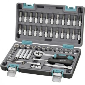 STELS Szerszámkészlet kofferben 57 db-os 1/4 Cr-V S2