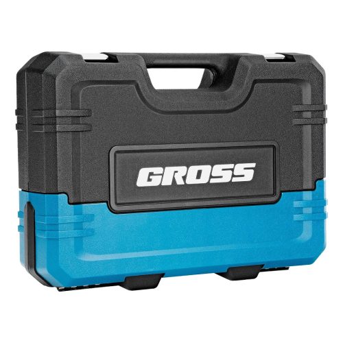 GROSS 109 részes 1/4"-1/2" racsnis szerszámkészlet, 120 fogas mechanizmus, CrV, kofferben