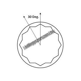   MTX 12mm professional racsnis csillag- villáskulcs CrV BiHEXagonal