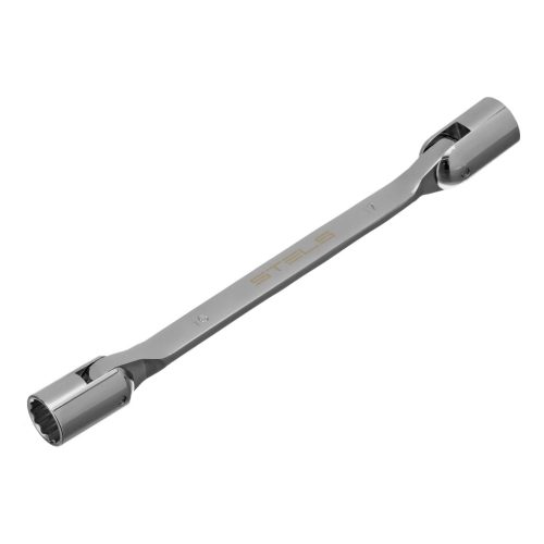 STELS 16x17mm csuklós csőkulcs, Bi-HEX elfordítható csavarkulcs, CrV PROFESSIONAL