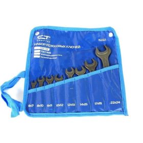 SIBRTEH 6-24mm kettős villás csavarkulcs készlet/8 db CrV