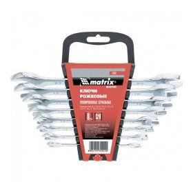   MTX 6-32mm kettős villás csavarkulcs szett/12db elliptikus,csiszolt CrV