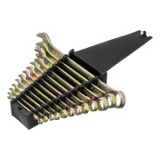 6-22mm 12db cink kombinált csillagvillás kulcs szett tartóban