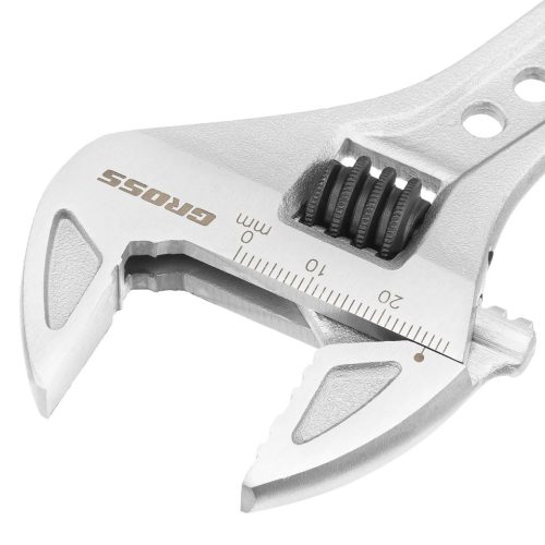 GROSS 28/ 200mm precíziós állítható csavarkulcs, vékony pofák, CrV, PROFESSIONAL