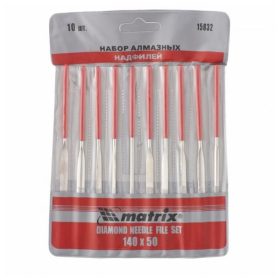 MTX 140x50x3mm gyémánt tűreszelő szett tasakban 10db