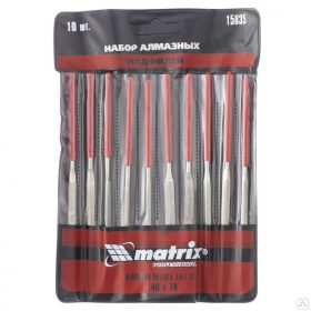 MTX 140x70x3mm gyémánt tűreszelő szett tasakban 10db