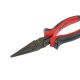 MTX 160mm BlackNickel kúpos hosszú csőrű fogó két komponensű nyél