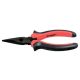 MTX 180mm BlackNickel kúpos hosszú csőrű fogó két komponensű nyél