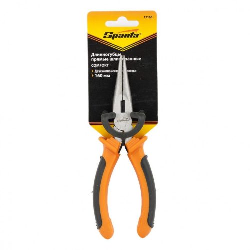 SPARTA 160mm Comfort kúpos hosszú csőrű fogó két komponensű nyéllel csiszolt