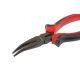 MTX 180mm Black Nickel kúpos hajlított hosszú csőrű fogó
