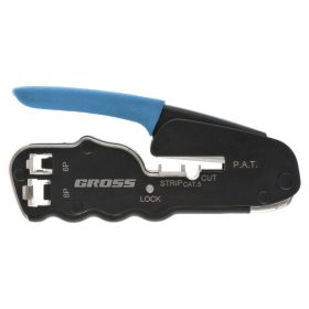   GROSS CAT5 krimpelő fogó RJ45, 8P- RJ11/12, 6P telefon- és számítógépterminálokhoz Professional