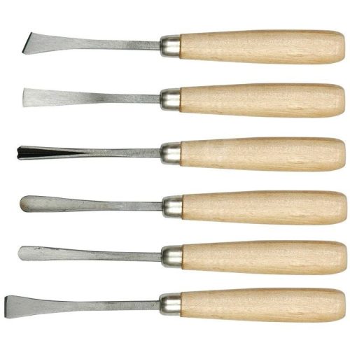 Vorel 6 db-os fa szobrászvéső szett