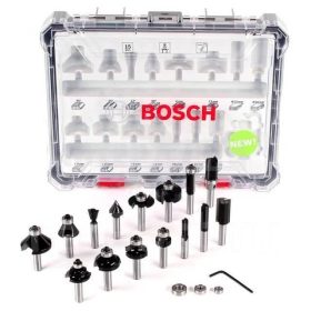   Bosch 15 részes 8mm marószár szett alakmaráshoz kofferben