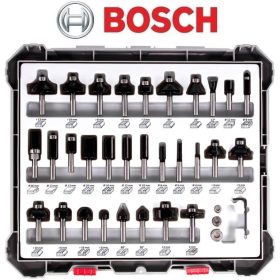   Bosch 30 részes 8mm marószár szett alakmaráshoz kofferben
