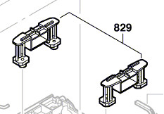 BOSCH 2db PSS rezgőcsiszoló talp tartóbak pár, rezgőbak, rezgőláb