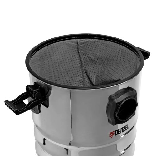 DENZEL 1400W 30L építőipari száraz- nedves porszívó szett, kisgép csatlakozás, szűrőtisztító funkció, leeresztő csap, RVC30-3-5, 3 év garancia