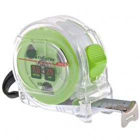 MTX 5mx25mm QUARTZ mérőszalag autostop átlátszó test