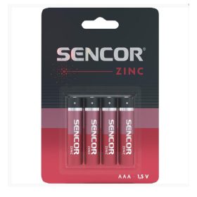 SENCOR 4db AAA/tartós zinc elem 1,5 V