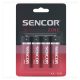 SENCOR 4db AA/tartós zinc elem 1,5 V