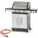 FIELDMANN 9kW/2,5kW, 3+1 égőfejes INOX gáz grill FZG 3011