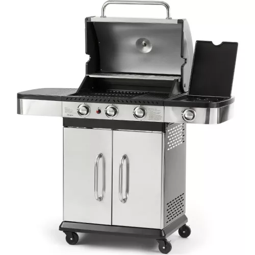 FIELDMANN 9kW/2,5kW, 3+1 égőfejes INOX gáz grill FZG 3011