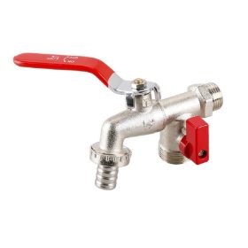   FESTA 1/2"- 3/4" kerti golyóscsap, sarokszeleppel kombinált, külsős