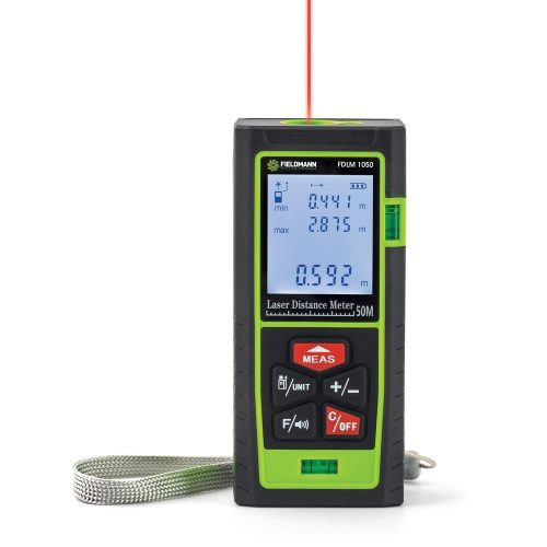 Fieldmann 50m Lézeres távolságmérő ütésálló, hordtáskában FDLM 1050
