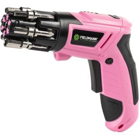   Fieldmann 3,6V rózsaszín akkus csavarozó bittárral FDS 10112-A