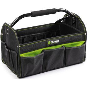   Fieldmann 13 zsebes szerszámostáska láda fém kerettel 350x210x250