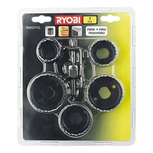 Ryobi 7db fa körkivágó szett 32-54mm RAK07HS