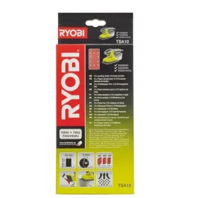   Ryobi 10db 95X188mm  csiszolópapír rezgőcsiszolókhoz, perforált, tépőzáras TSA10