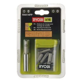 Ryobi 16 db-os csavarozó bit készlet RAK16FP