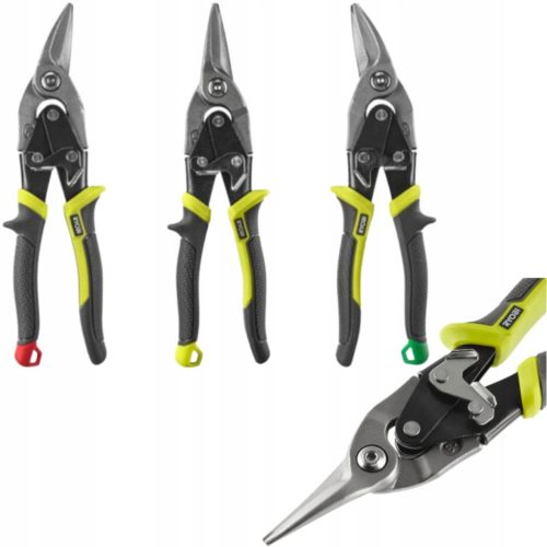 Ryobi 3 darabos lemezvágó olló szett RHAS3PC