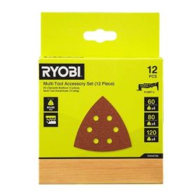   Ryobi 12 db-os multitool perforát csiszolólap szett univerzális RAKMT95