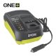 Ryobi ONE+™18 V akku töltő autós csatlakozással RC18118C