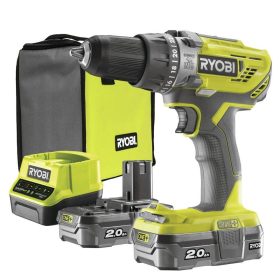   Ryobi 18V 50Nm akkus ütvefúró-csavarozó szett 2x2.0Ah R18PD3-220S