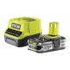 Ryobi ONE+™18V akku+töltő 2.5Ah RC18120-125