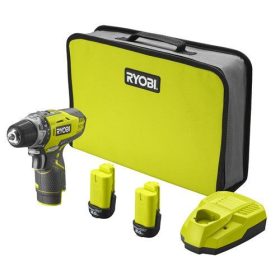   Ryobi 12V 25Nm akkus fúrócsavarozó hordtáskában 2db akku+töltő R12DD-220S