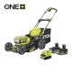 RYOBI 2x18V akkus fűnyíró (46 cm, brushless motor, 55L gyűjtő, 2×5.0Ah akku + töltő) – RY18LMX46A-250