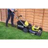 RYOBI 2x18V akkus fűnyíró (46 cm, brushless motor, 55L gyűjtő, 2×5.0Ah akku + töltő) – RY18LMX46A-250