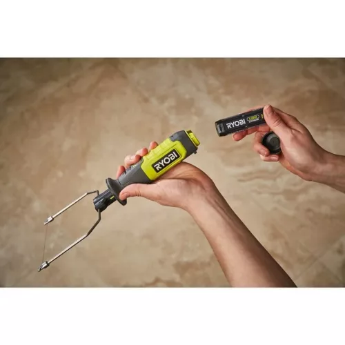 RYOBI 4V melegenvágó (hungarocellvágó) szett 2,0 Ah akku+USB-C töltőkábel, RHC4-120G